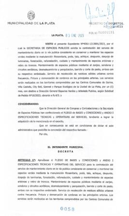 Decreto nº 58 de 2023, GARRO, Julio cesar