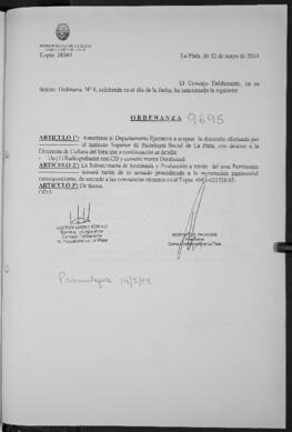 Ordenanza n° 9695 de 2004