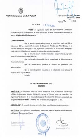 Decreto nº 802 de 2024, ALAK, Julio Cesar