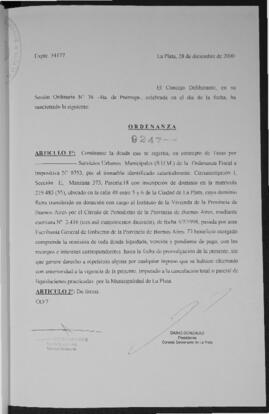 Ordenanza n° 9247 de 2000