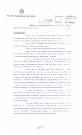 Decreto nº 630 de 2021, GARRO, Julio cesar