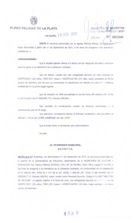 Decreto nº 1933 de 2021, GARRO, Julio cesar