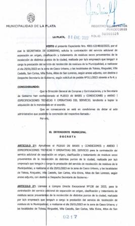 Decreto nº 217 de 2023, GARRO, Julio cesar