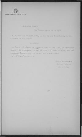 Ordenanza n° 1 de 1926