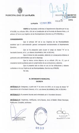 Decreto nº 807 de 2024, ALAK, Julio Cesar