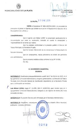 Decreto nº 272 de 2025, ALAK, Julio Cesar