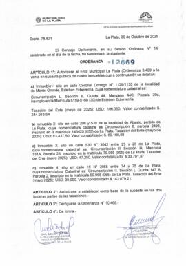 Ordenanza n° 12669 de 2025