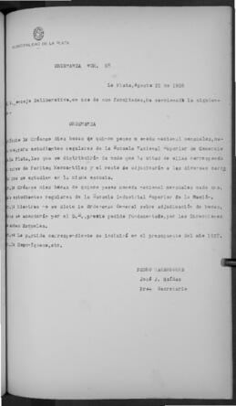 Ordenanza n° 68 de 1926