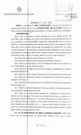 Decreto nº 419 de 2023, GARRO, Julio cesar