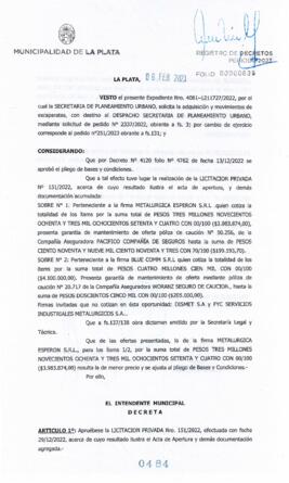 Decreto nº 484 de 2023, GARRO, Julio cesar