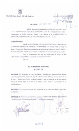 Decreto nº 477 de 2021, GARRO, Julio cesar