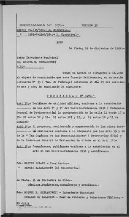 Ordenanza n° 3250 de 1964