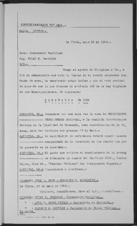 Ordenanza n° 1424 de 1949