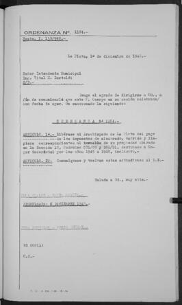 Ordenanza n° 1184 de 1948