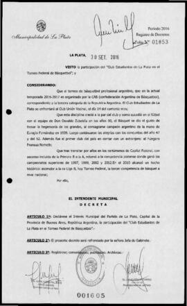 Decreto n° 1605 de 2016, Garro,Julio Cesar