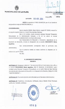 Decreto nº 515 de 2024, ALAK, Julio Cesar