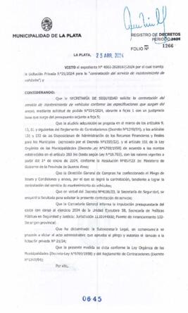 Decreto nº 645 de 2024, ALAK, Julio Cesar