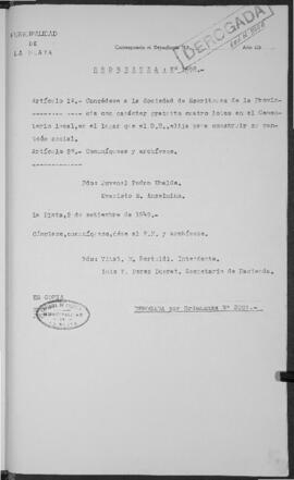Ordenanza n° 1698 de 1949