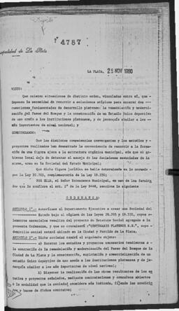 Ordenanza n° 4787 de 1980