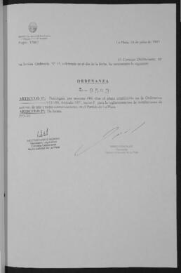Ordenanza n° 9583 de 2003