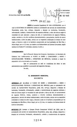 Decreto nº 1594 de 2020, GARRO, Julio cesar