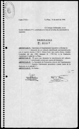 Ordenanza n° 8867 de 1998