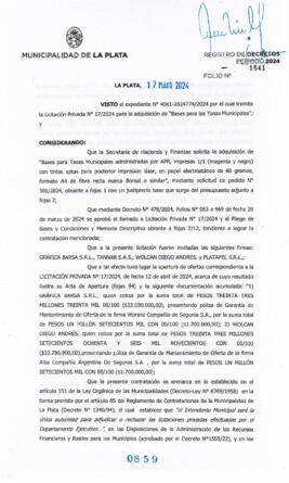 Decreto nº 859 de 2024, ALAK, Julio Cesar