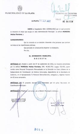 Decreto nº 3018 de 2022, GARRO, Julio cesar