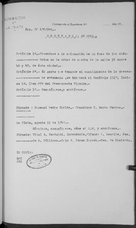 Ordenanza n° 1660 de 1949