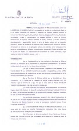 Decreto nº 1540 de 2021, GARRO, Julio cesar