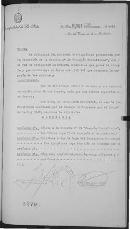 Ordenanza n° 5279 de 1982