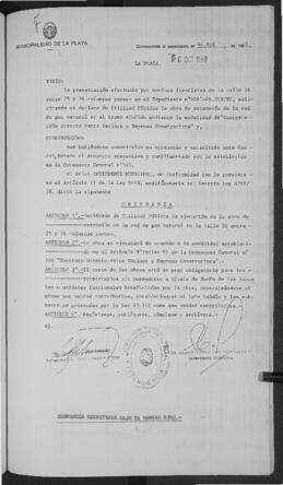 Ordenanza n° 04765 de 1980