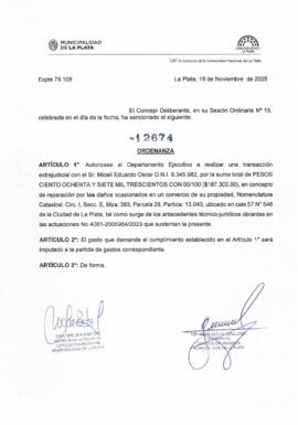 Ordenanza n° 12674 de 2025