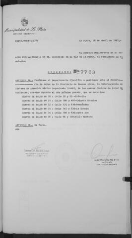 Ordenanza n° 7703 de 1991