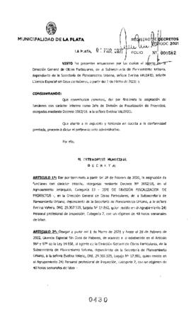 Decreto nº 430 de 2021, GARRO, Julio cesar