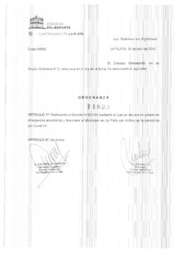 Ordenanza nº 11923 de 2020