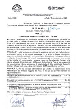 Ordenanza nº 12623 de 2024