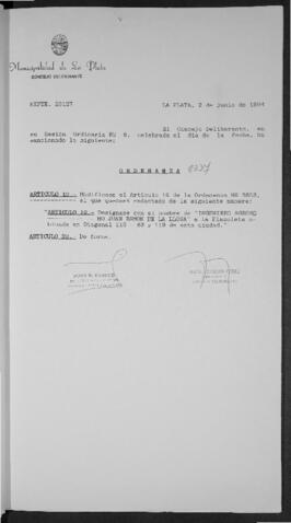 Ordenanza n° 8337 de 1994