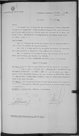 Ordenanza n° 04762 de 1980