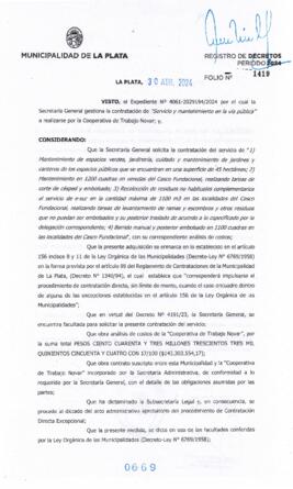 Decreto nº 669 de 2024, ALAK, Julio Cesar