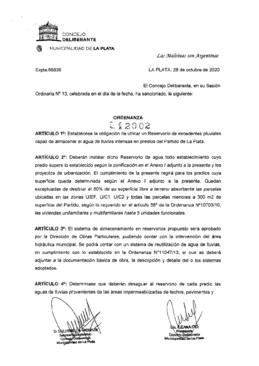 Ordenanza nº 12002 de 2020