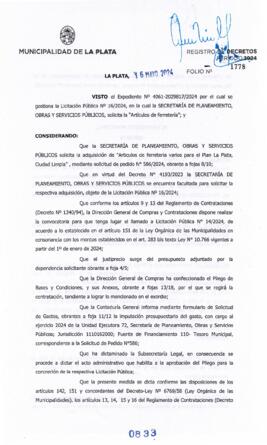 Decreto nº 833 de 2024, ALAK, Julio Cesar