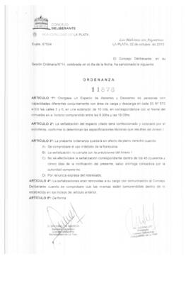 Ordenanza nº 11876 de 2019