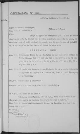 Ordenanza n° 1068 de 1948