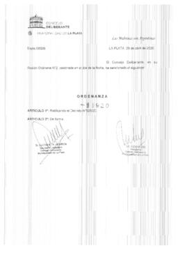Ordenanza nº 11920 de 2020