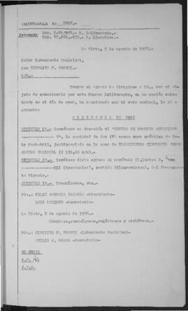Ordenanza n° 2218 de 1958
