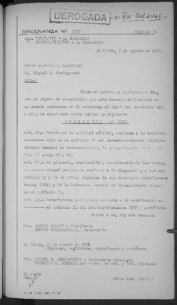 Ordenanza n° 3117 de 1964