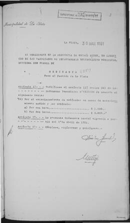 Ordenanza n° 4879 de 1981