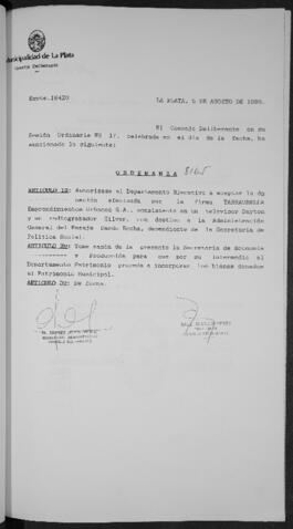 Ordenanza n° 8165 de 1993