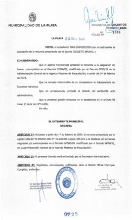 Decreto nº 725 de 2024, ALAK, Julio Cesar